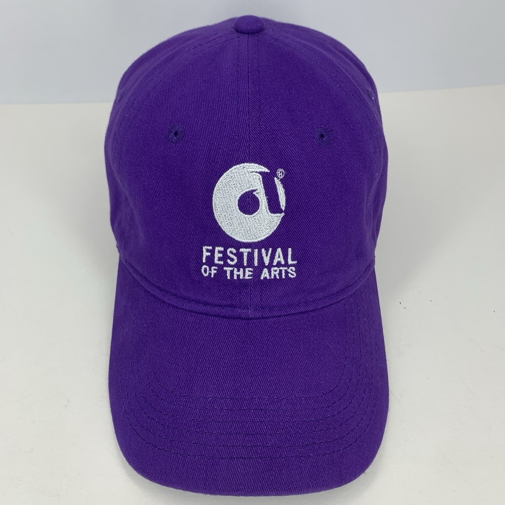 Festival of the Arts Council Hat Oklahoma City Purple Adjustable Baseball Cap